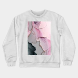 Blossom Skies - Abstract Alcohol Ink Resin Art Crewneck Sweatshirt